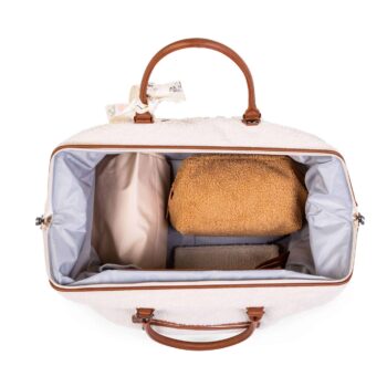 Mommy Bag Sac A Langer Teddy Ecru | childhome sac a langer teddy ecru 3 Nos minis