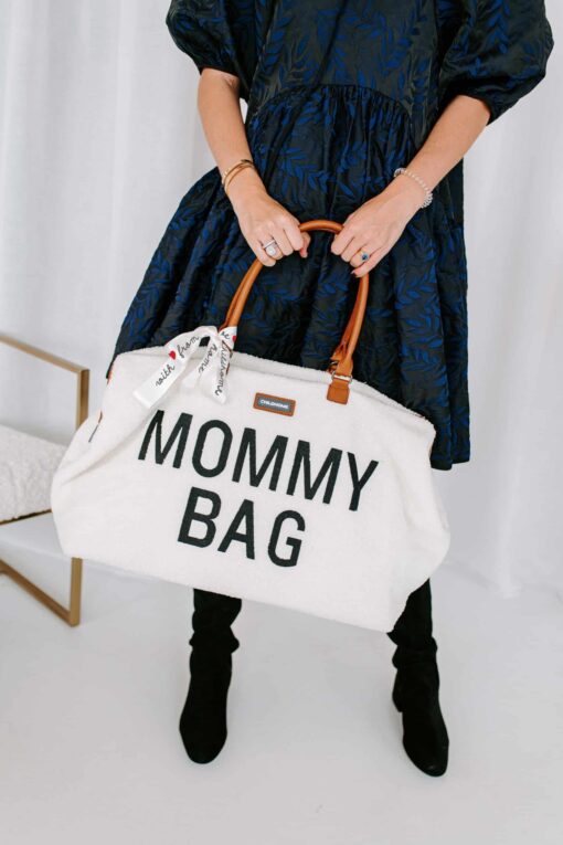 Mommy Bag Sac A Langer Teddy Ecru | childhome sac a langer teddy ecru 4 scaled Nos minis