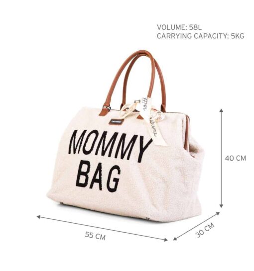 Mommy Bag Sac A Langer Teddy Ecru | childhome sac a langer teddy ecru 5 Nos minis
