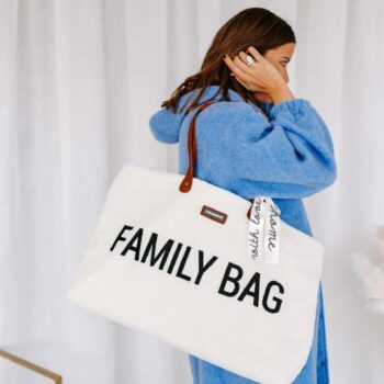 Family Bag Sac A Langer Teddy Ecru | childhome sac family teddy ecru2 scaled Nos minis