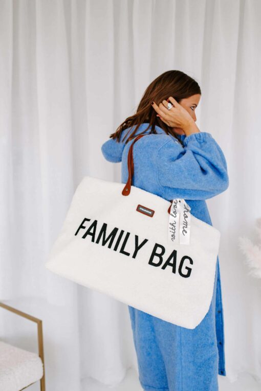 Family Bag Sac A Langer Teddy Ecru | childhome sac family teddy ecru2 scaled Nos minis