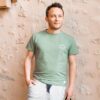 Tee-Shirt Nuage Kaki / Blanc Homme