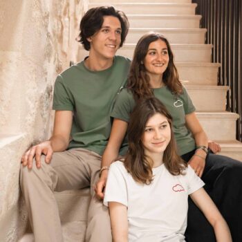 | tee shirt kaki et bkanc adulte Nos minis