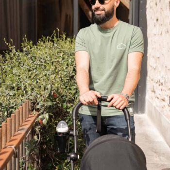 Cadre Yoyo² Noir | tee shirt kaki homme et nacelle noire Nos minis