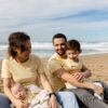 Tee-shirt Jaune Nuage Vert Homme
