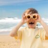 Tee-shirt Jaune Nuage Vert Enfant