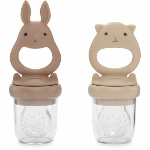Pack De 2 Grignoteuses Bark / Coquille | LOT DE 2 SUCETTES D ALIMENTATION 1 Nos minis