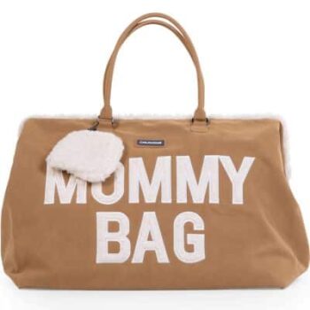 Mommy Bag Sac A Langer Mouton Retourné | sac a langer a anses mommy bag effet suedine Nos minis