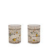 Verres Paillettes Citrons X2