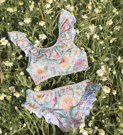 Chouchou Kim Turquoise Flowers | IMG 8365 Nos minis