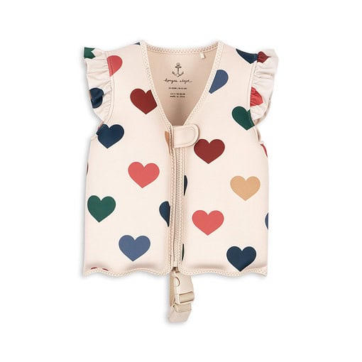 | KS100417 NEOPRENE FLOAT FRILL VEST BON COEUR COLORE Main Nos minis