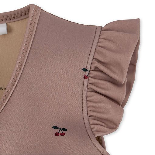 | KS100417 NEOPRENE FLOAT FRILL VEST CHERRY Extra 2 Nos minis