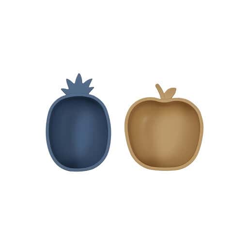 Dinnette en bois | M107408 Yummy Pineapple Apple Snack Bowl 601 Blue Light Rubber Main Nos minis