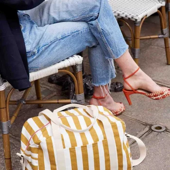 Sac A Langer Raphaël Kaki | RAPHAELSTRIPESCARAMEL Nos minis