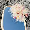 Miroir Fleurs Séchées - Beige et Rose