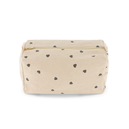 Sac A Langer Raphaël Kaki | trousse de toilette vic imprime coeur sable Nos minis
