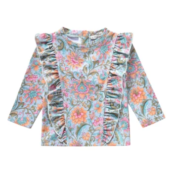 Chouchou Kim Turquoise Flowers | 65485 Nos minis