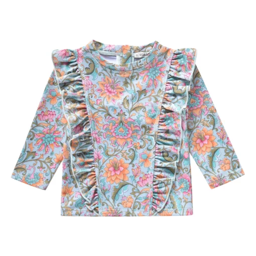 Chouchou Kim Turquoise Flowers | 65485 Nos minis