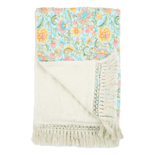 Chouchou Kim Turquoise Flowers | 698956555 Nos minis