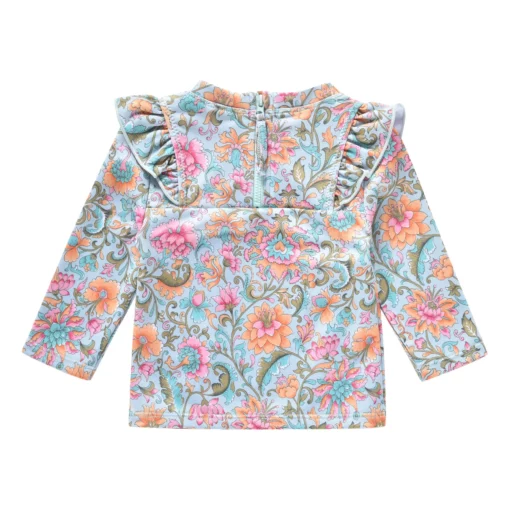 Chouchou Kim Turquoise Flowers | 985468956 Nos minis