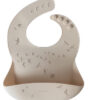 Bavoir En Silicone - Hirondelles Sable