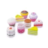 Assortiment De Gâteaux Et Patisseries En Bois Dans Une Boite- 9 Pièces