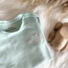 T-shirt Vert D'Eau Et Nuage Rose - Bébé / Enfant