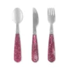 Couverts Enfants A Paillettes Rose